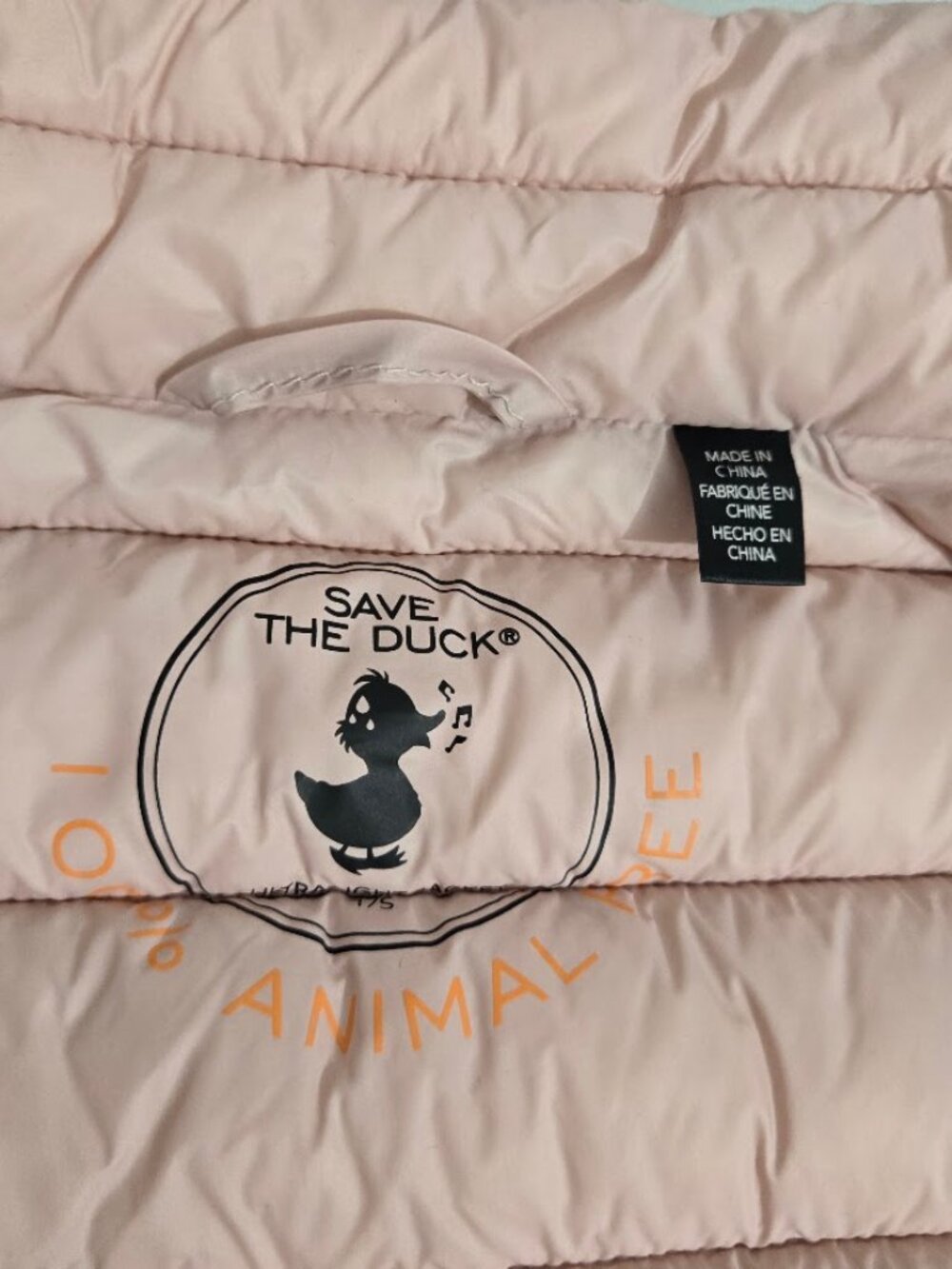 Save the Duck Womens Plumtech Pink Puffer Vest Sz S Full Zip Sustainable Outdoor - Picture 5 of 9